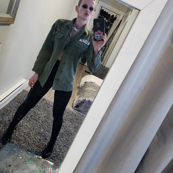 vintage army jacket - Picture 1 of 6